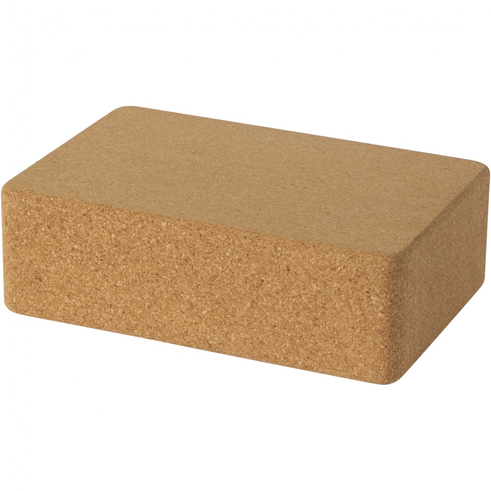 Logo trade promotional giveaway photo of: Trikona cork yoga brick