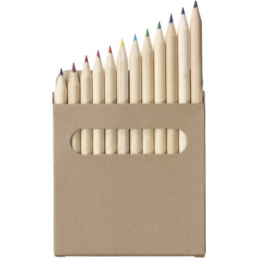 Logo trade corporate gift photo of: Artemaa 12-piece pencil colouring set