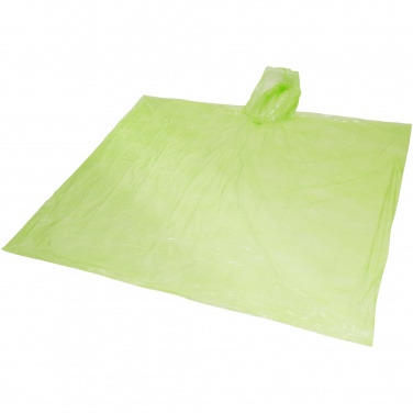 Logotrade promotional gift image of: Mayan recycled plastic disposable rain poncho with storage pouch