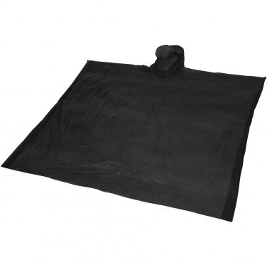 Logo trade promotional merchandise picture of: Mayan recycled plastic disposable rain poncho with storage pouch