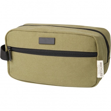 Logo trade promotional merchandise image of: Joey GRS recycled canvas travel accessory pouch bag 3.5L