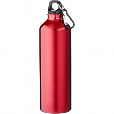Logo trade promotional items picture of: Oregon 770 ml RCS certified recycled aluminium water bottle with carabiner
