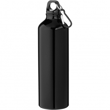 Logo trade promotional giveaways image of: Oregon 770 ml RCS certified recycled aluminium water bottle with carabiner