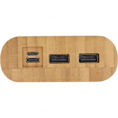 Logo trade promotional products picture of: Tulda 20.000 mAh bamboo power bank