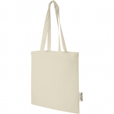 Logotrade promotional items photo of: Madras 140 g/m2 GRS recycled cotton tote bag 7L