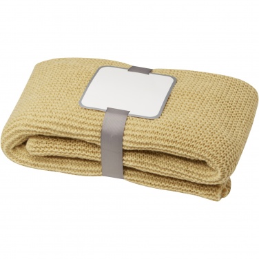 Logo trade corporate gifts image of: Suzy 150 x 120 cm GRS polyester knitted blanket
