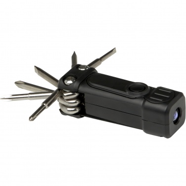 Logotrade advertising product picture of: Octo 8-in-1 RCS recycled plastic screwdriver set with torch