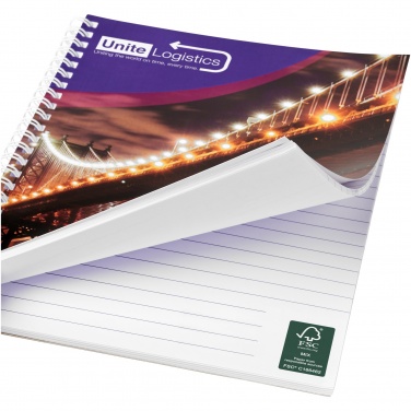 Logotrade promotional product picture of: Desk-Mate® A5 spiral notebook with printed back cover
