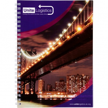 Logotrade business gifts photo of: Desk-Mate® A4 spiral notebook with printed back cover