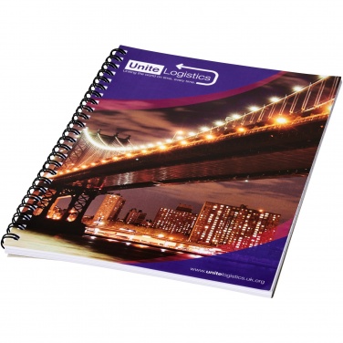 Logo trade corporate gifts picture of: Desk-Mate® A4 spiral notebook with printed back cover
