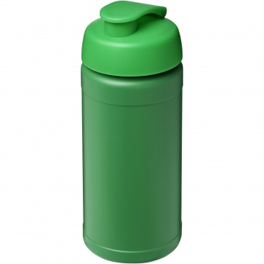 Logo trade promotional items picture of: Baseline 500 ml recycled sport bottle with flip lid
