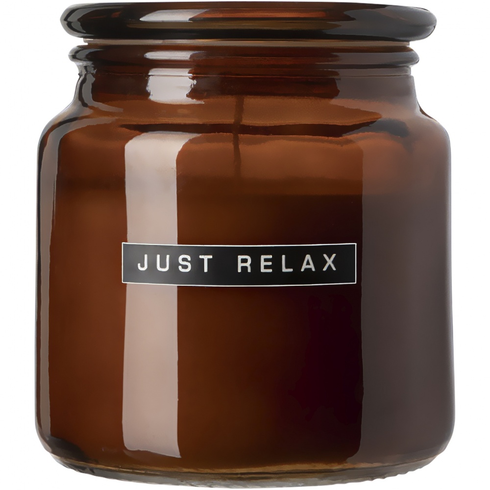 Logo trade promotional product photo of: Wellmark Let's Get Cozy 650 g scented candle - cedar wood fragrance