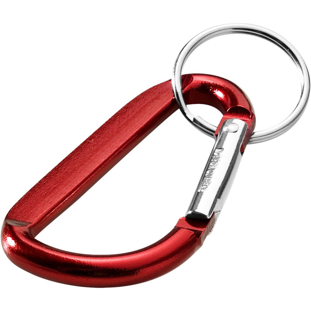 Logotrade promotional items photo of: Timor RCS recycled aluminium carabiner keychain