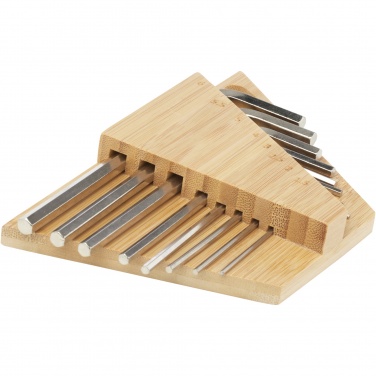 Logotrade promotional product picture of: Allen bamboo hex key tool set
