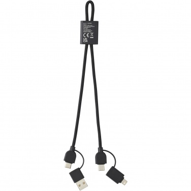 Logo trade promotional product photo of: Connect 6-in-1 RCS recycled aluminium 45W quick charge & data transfer cable