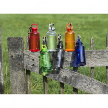 Logo trade promotional products picture of: Oregon 400 ml RCS certified recycled plastic water bottle with carabiner
