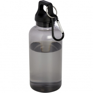 Logotrade promotional products photo of: Oregon 400 ml RCS certified recycled plastic water bottle with carabiner