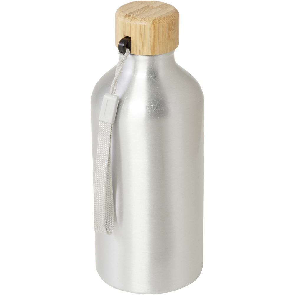 Logotrade corporate gift image of: Malpeza 500 ml RCS certified recycled aluminium water bottle
