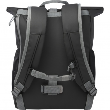Logotrade promotional product picture of: Aqua 15" GRS recycled water resistant roll-top bike bag 20L