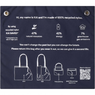 Logo trade promotional merchandise photo of: Kai GRS recycled circular tote bag