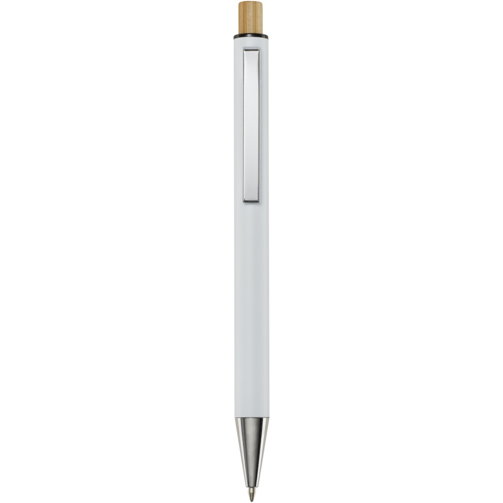 Logo trade promotional gifts image of: Cyrus recycled aluminium ballpoint pen (blue ink)