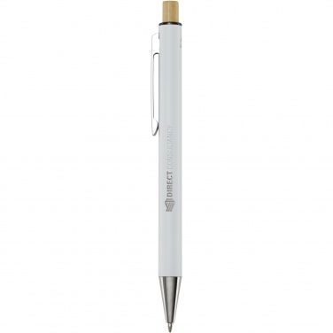 Logo trade promotional items image of: Cyrus recycled aluminium ballpoint pen (blue ink)