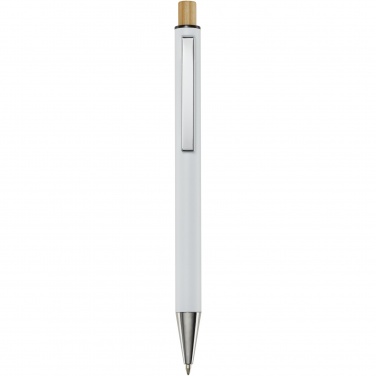 Logotrade promotional item image of: Cyrus recycled aluminium ballpoint pen (blue ink)