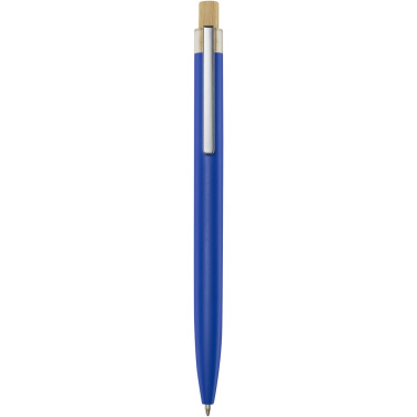 Logo trade promotional items image of: Nooshin recycled aluminium ballpoint pen (black ink)