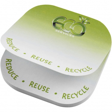 Logo trade advertising product photo of: Sticky-Mate® square-shaped recycled sticky notes with rounded corners