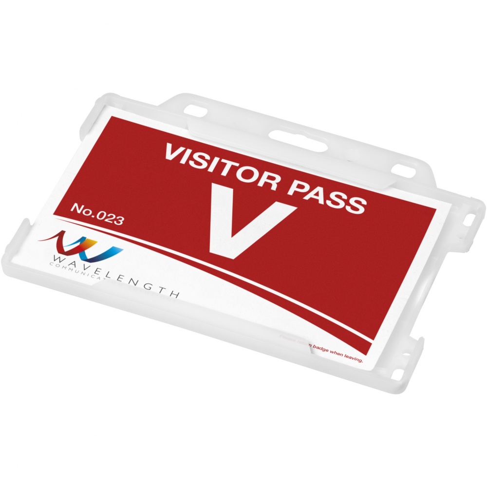 Logo trade promotional giveaways image of: Vega recycled plastic card holder