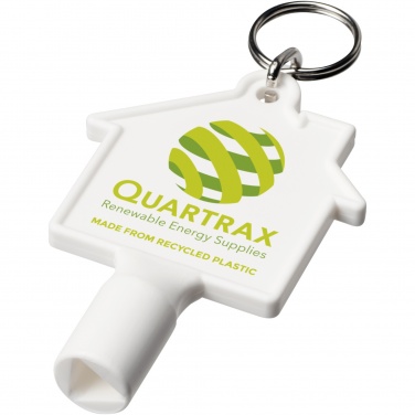 Logotrade promotional gifts photo of: Maximilian house-shaped recycled utility key keychain