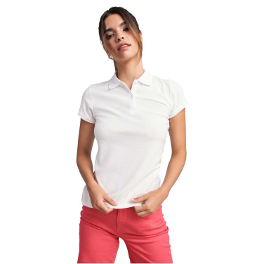 Logo trade promotional giveaways image of: Prince short sleeve women's polo