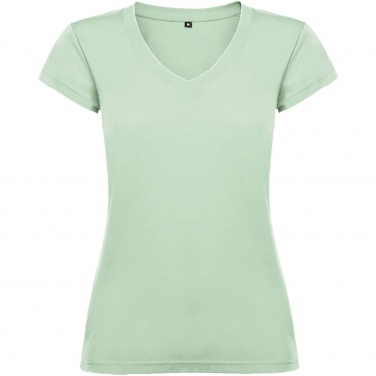 Logo trade corporate gift photo of: Victoria short sleeve women's v-neck t-shirt