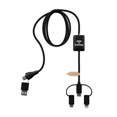 Logo trade business gifts image of: SCX.design C48 CarPlay 5-in-1 charging cable 