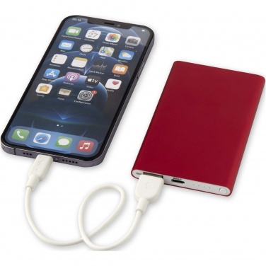 Logo trade promotional gifts image of: Pep 4000 mAh Type-C recycled aluminium power bank 