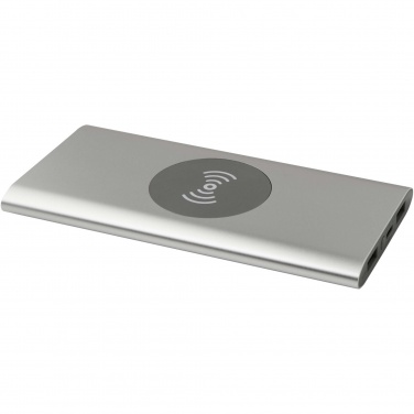Logotrade corporate gift picture of: Juice 8000 mAh Type-C recycled aluminium wireless power bank