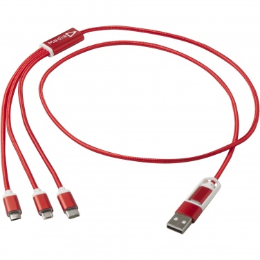 Logotrade promotional merchandise image of: Versatile 5-1 recycled aluminium charging cable
