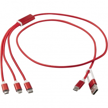 Logotrade promotional merchandise photo of: Versatile 5-1 recycled aluminium charging cable