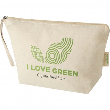 Logotrade promotional gifts photo of: Orissa 180 g/m² organic large accessory pouch 3L