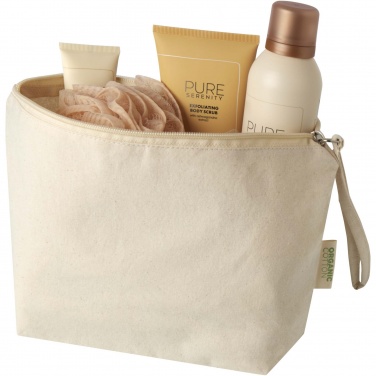 Logo trade promotional gift photo of: Orissa 180 g/m² organic large accessory pouch 3L
