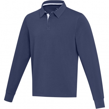 Logotrade promotional gift picture of: Clyde unisex organic rugby polo sweatshirt