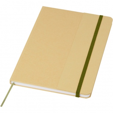 Logo trade promotional giveaways picture of: Nelida A5 recycled cardboard hard cover notebook