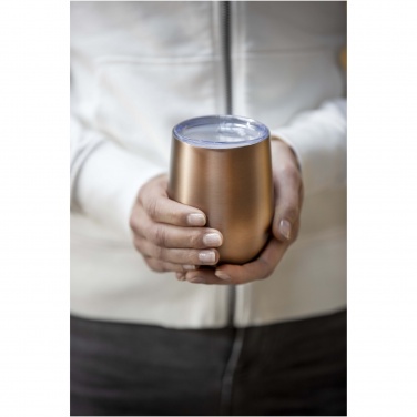 Logo trade promotional items image of: Corzo 350 ml RCS certified recycled stainless steel copper vacuum insulated cup