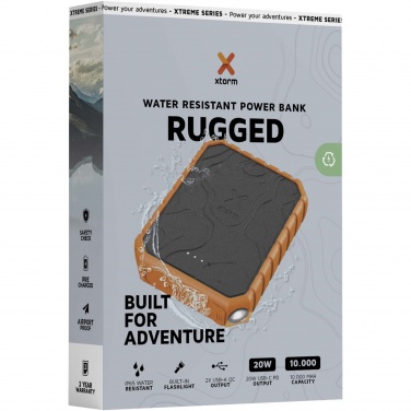 Logo trade promotional merchandise image of: Xtorm XR201 Xtreme 10.000 mAh 20W QC3.0 waterproof rugged power bank with torch