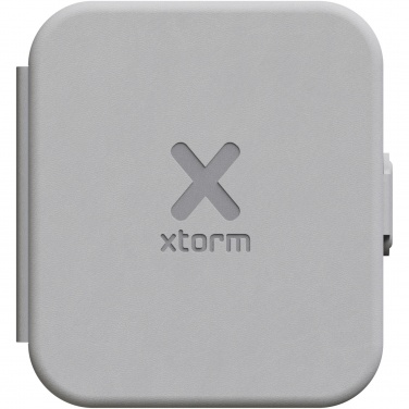 Logo trade promotional merchandise photo of: Xtorm XWF21 15W foldable 2-in-1 wireless travel charger