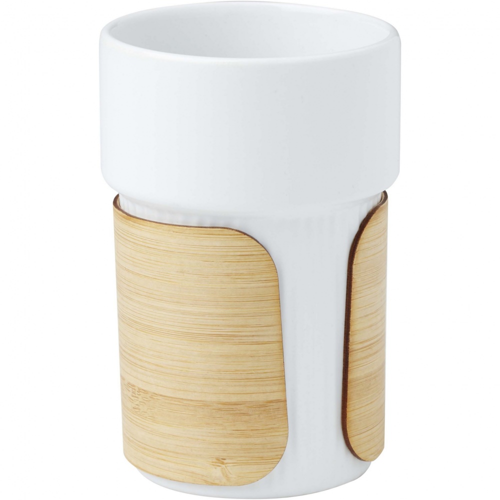 Logo trade promotional item photo of: Tumbler Fika 340 ml with bamboo sleeve