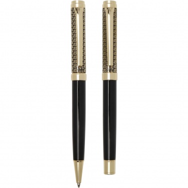 Logo trade promotional products image of: Legato ballpoint and rollerball pen set