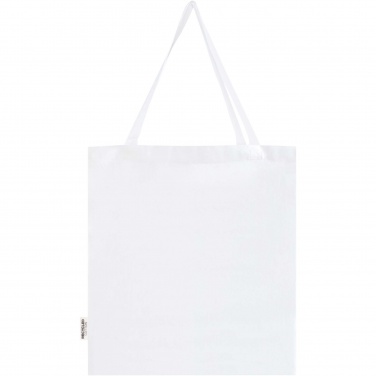 Logotrade business gifts photo of: Madras 140 g/m² GRS recycled cotton gusset tote bag