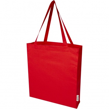Logo trade promotional items picture of: Madras 140 g/m² GRS recycled cotton gusset tote bag