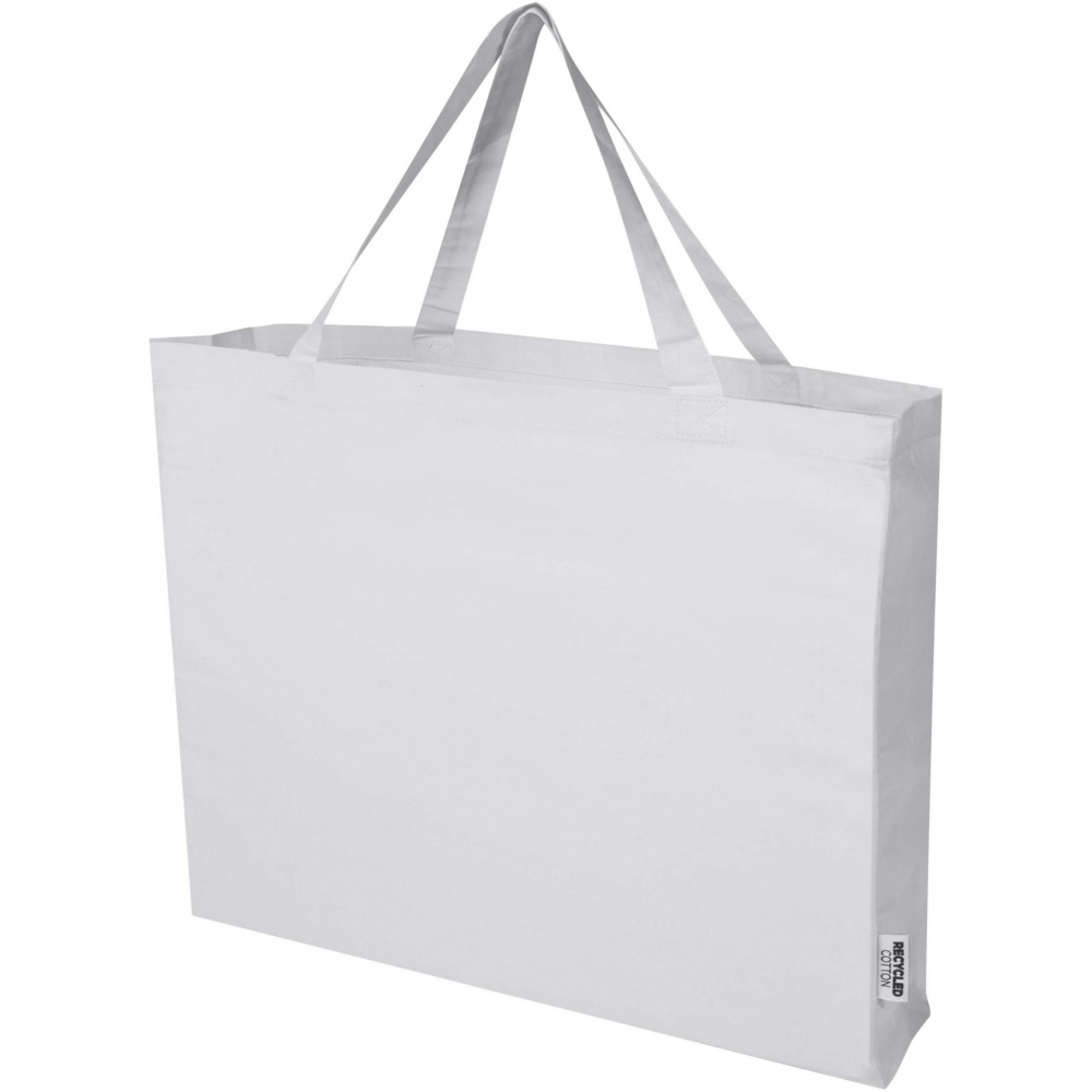 Logo trade promotional items image of: Odessa 220 g/m² GRS recycled cotton large tote bag